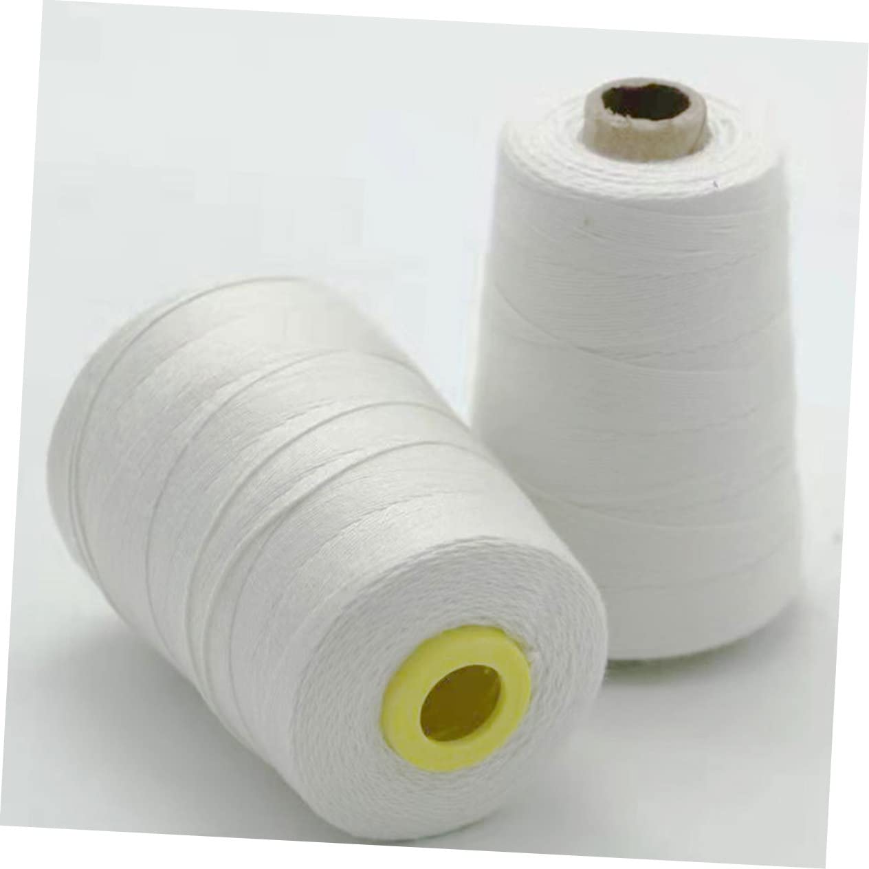 Lurrose 4pezzi Filo Poliestere Bianco Per Cucire Per Macchine Da Cucire e Cucitura Mano Per Progetti Di Sartoria e Decorazione Accessori Per Cucito e Filo Per Borse