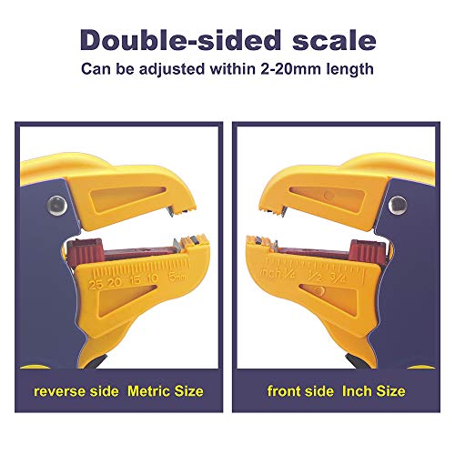 VCELINK GJ702 Pince à Dénuder Automatique Pince Coupante Multifonctionnelle Outil de Dénudage Professionnel pour Electricien – Image 4