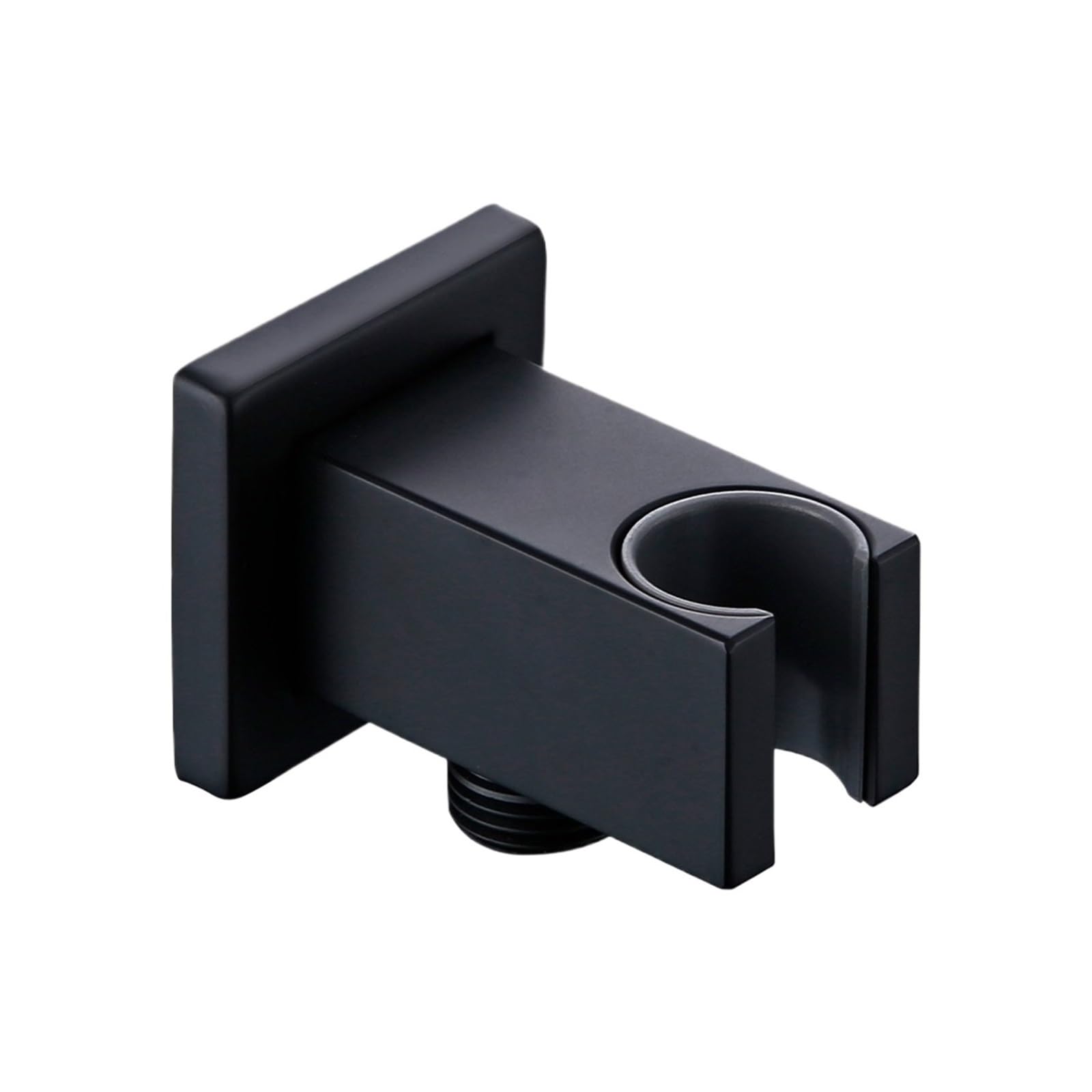 Xfhtycj Bronze 1Pcs Matt Black Solid Brass Square Shower Holder(Bronze)