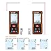 Laser Distance Measure, Meterk 196 Ft M/In/Ft Laser Distance Meters with Non Mute Function Large LCD Backlight Display Measure Distance,Area and Volume,Pythagorean Mode Battery Included