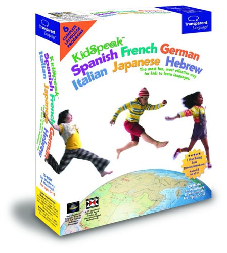 KidSpeak 6-in-1 Spanish, French, German, Italian, Japanese, Hebrew