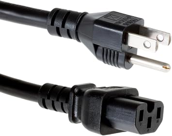 CablesAndKits Heavy Duty AC Power Cord, Compatible with Cisco P/N CAB-C15-AC, 15A/125V, 14 AWG, 5-15P to C15, NEMA 5-15P to IEC-60320-C15 10 ft
