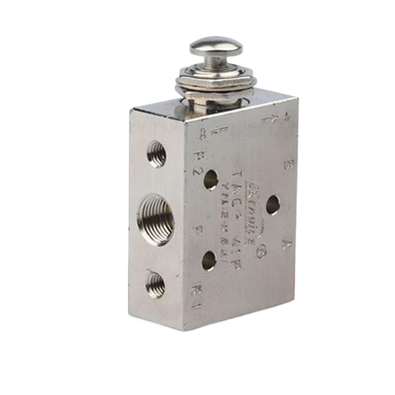 Xncdbvypa Tac2-41P Pneumatic Mechanical Valve Tac-3V 3P 3S 4V 4P Push Button Air Switch Tac2-31V 31P 41V 41P(Tac2-41P)