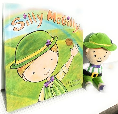 Silly McGilly Book and Plush Doll Set-Magical Irish Tradition, Gift for Kids-Interactive Storytime Toy for Toddlers and Preschoolers, Irish Themed Baby Shower and Teacher Gift, Baby Shower Book