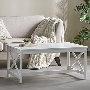 Christopher Knight Home Ivan Outdoor Acacia Wood Coffee Table, Pu White Christopher Knight Home Ivan Outdoor Acacia Wood Coffee Table Pu White