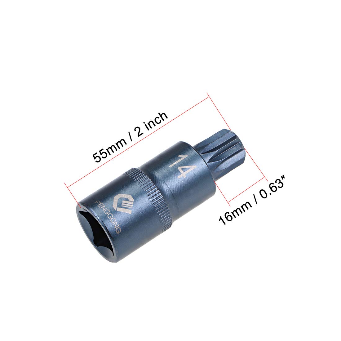 PROXXON 23575 HX4 Hexagon Socket Bit Insert 4 mm Drive 10 mm (3/8 Inch)