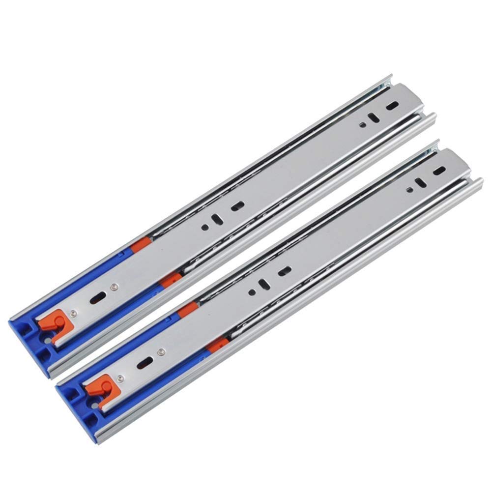 Buy YWAWJ Thickened Drawer Track 3 Section Damping Slide Rail Damping