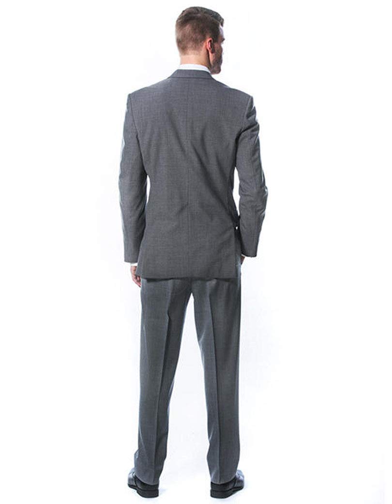 HOTK Uomo Slim Fit Tacca con Risvolto 2 Pezzi Abito da Cerimonia Formale da Uomo