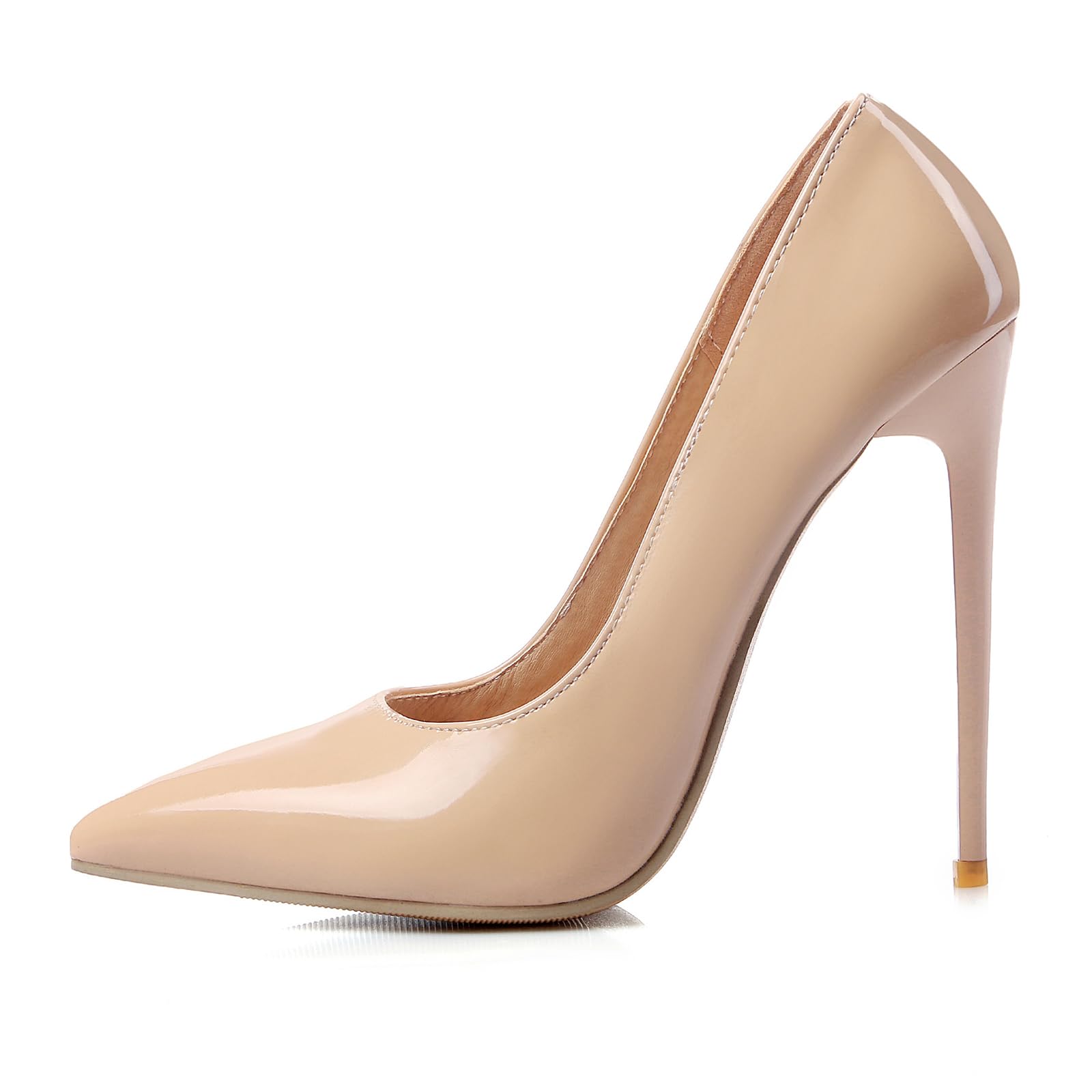 Tacchi Alti Donna Décolleté Chiuso Punta Appuntita Stiletto 4.7IN Tacchi Vestito Scarpe da Sposa