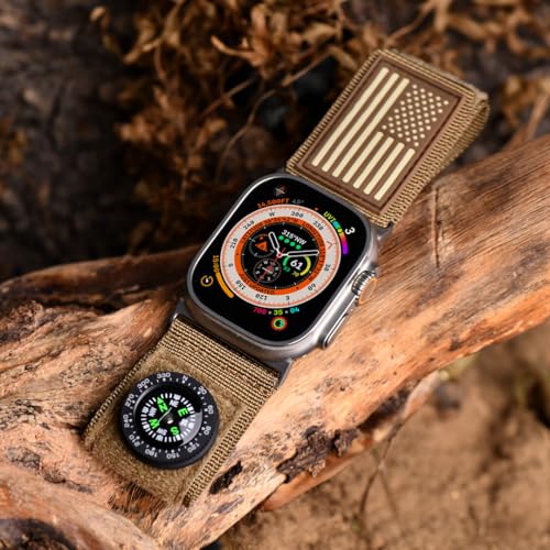 Brújula Micro SnapHook Tefeca para bandas con superficie de loop miniatura 4