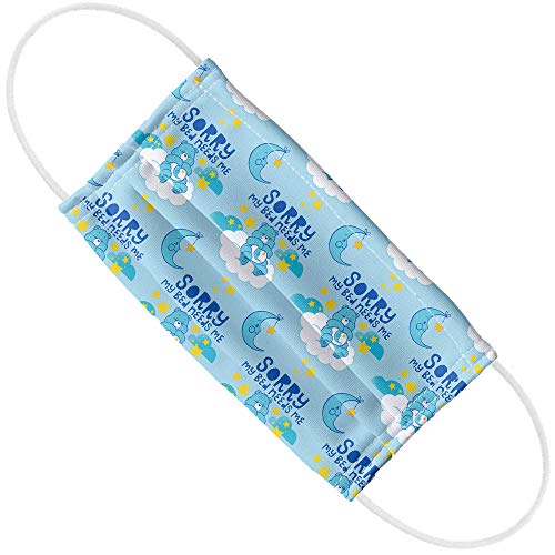 Popfunk Care Bears Bedtime Bear My Bed Needs Me 1-Ply Reusable Face Mask Covering, Unisex