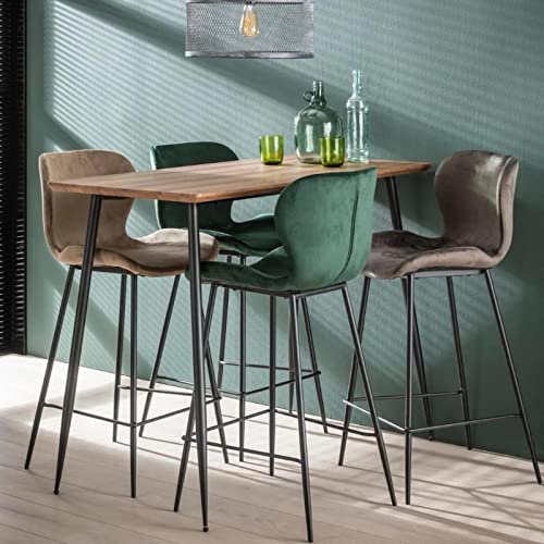 Ringo-Living Deko Esszimmertisch, Wohnzimmer Bartheke, Massivholztisch...