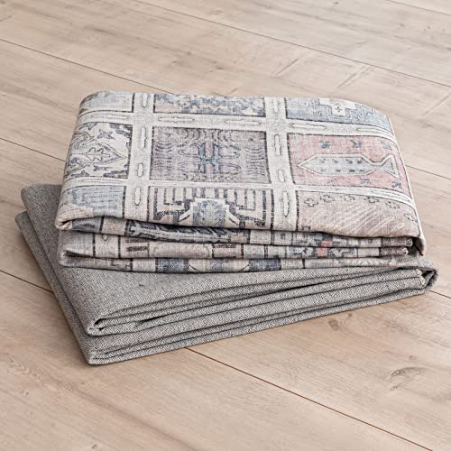 Decomall Gloria Washable Runner Rug, Modern Plaid Non-Slip Long Rugs For Hallway Long Kitchen Corridor, Blue 2’6”X9’ #TOP3