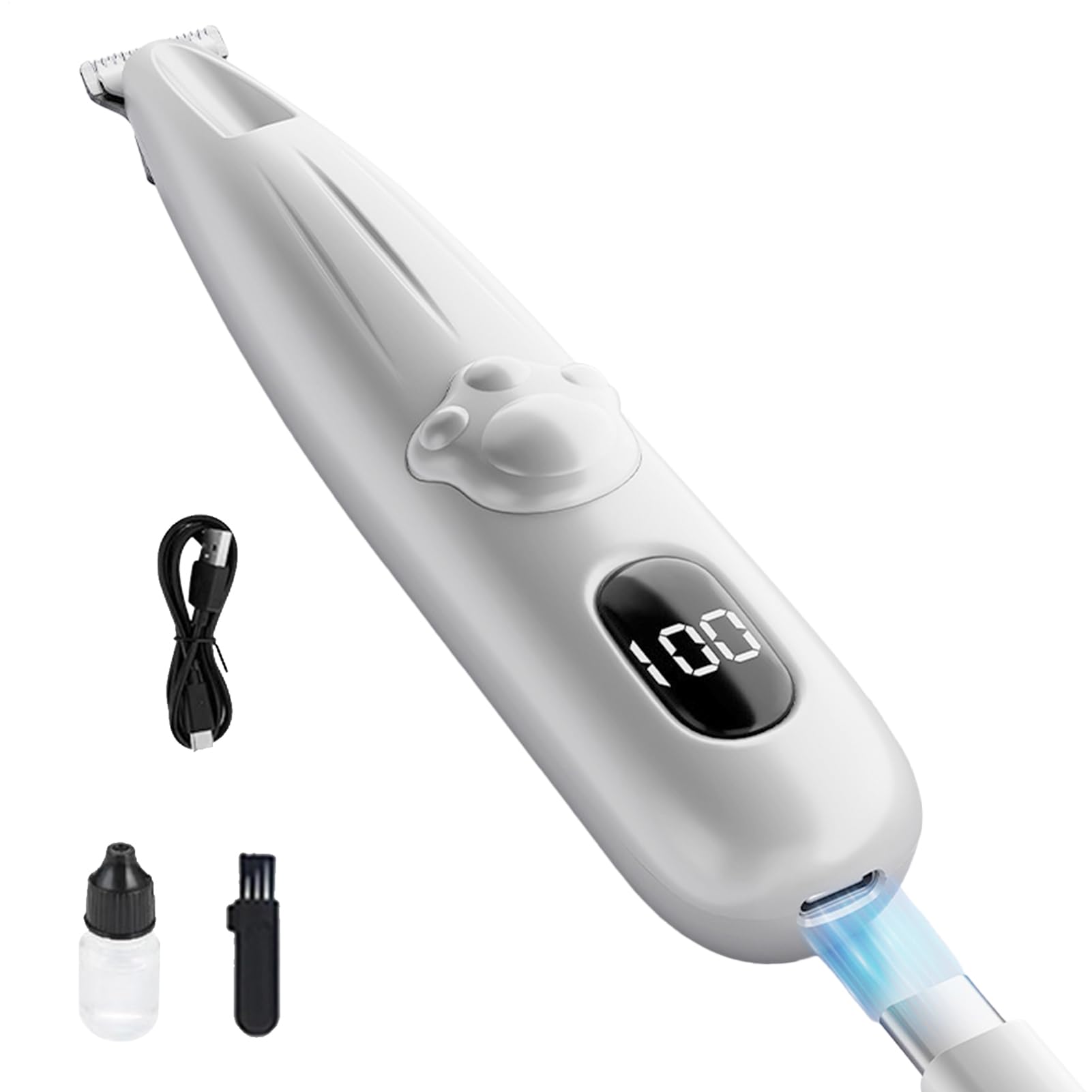 Tondeuse pour Chats et Animaux de Compagnie - Appareil de Toilettage Étanche Rechargeable | Tondeuse Poils et Chiot | pour Pattes Petites et Moyennes Yeux Oreilles Visage et