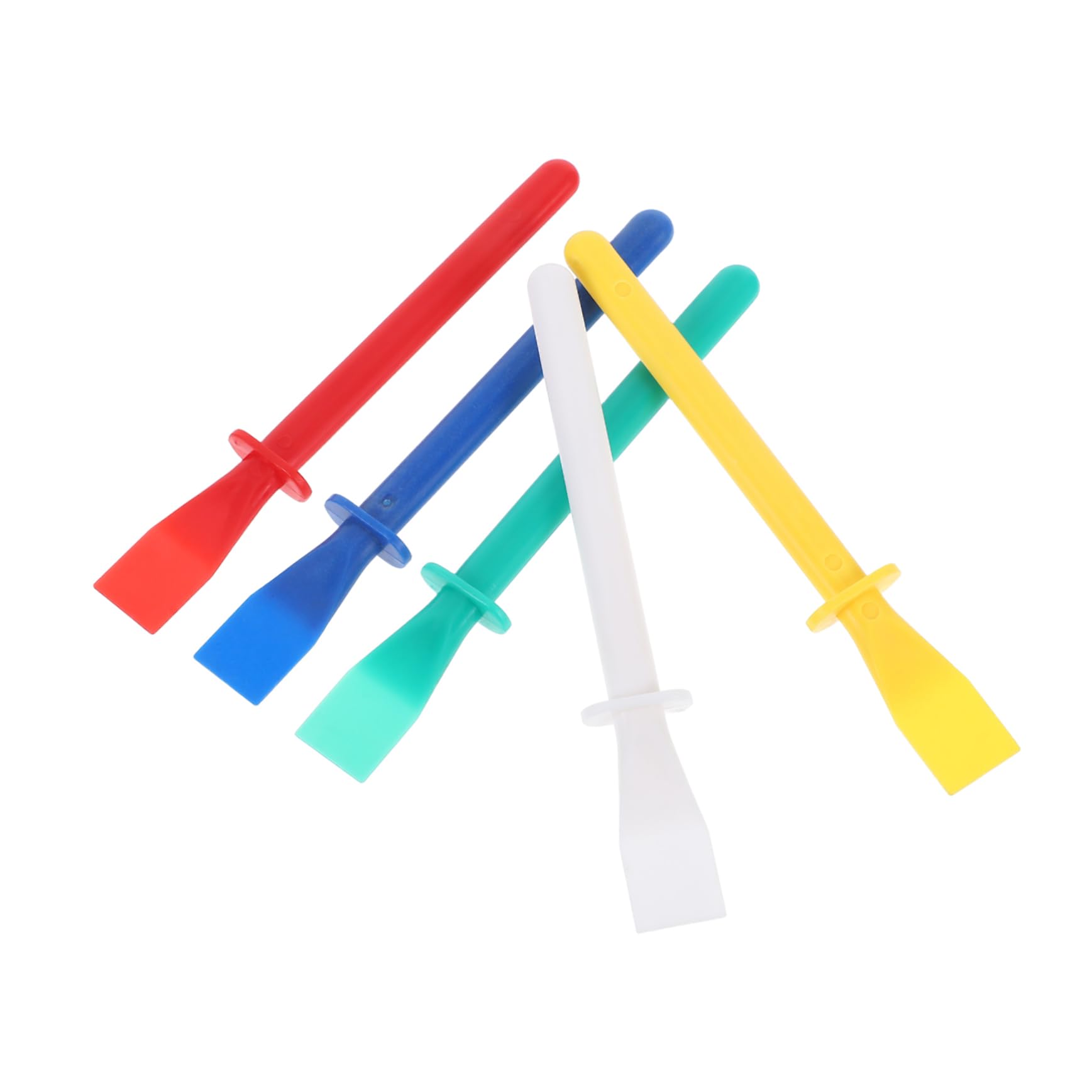 Uonlytech Applicatore di Colla in Plastica Flessibile per Pelle 5 Pezzi, Spatola per Incollaggio Uniforme, Accessorio DIY per Progetti Artigianali e Prodotti in Pelle