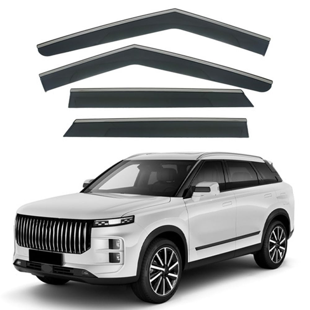 ONWZCJDI Car Wind Deflector,Keep Car Ventilated in Rain,Window Trim Accessories,Smoke Rain Shields Sun Visor,for Jaecoo 7/J7 2023+,Car Accessories,4pcs