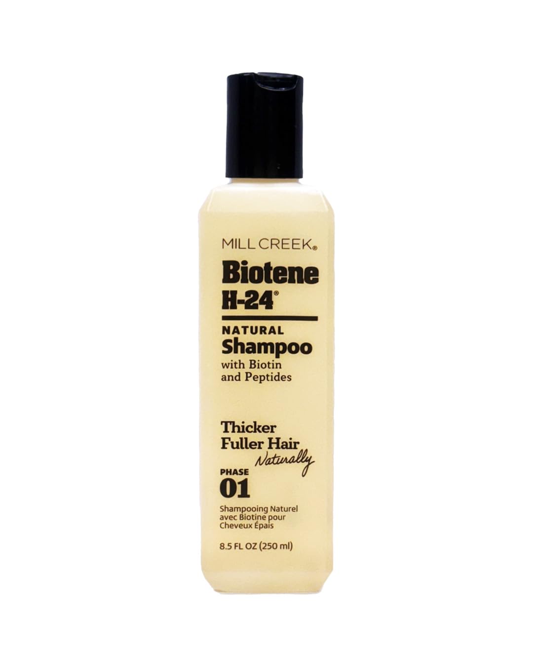 H-24, Natural Shampoo with Biotin and Peptides, Phase I, 8.5 fl oz (250 ml) - 2pc