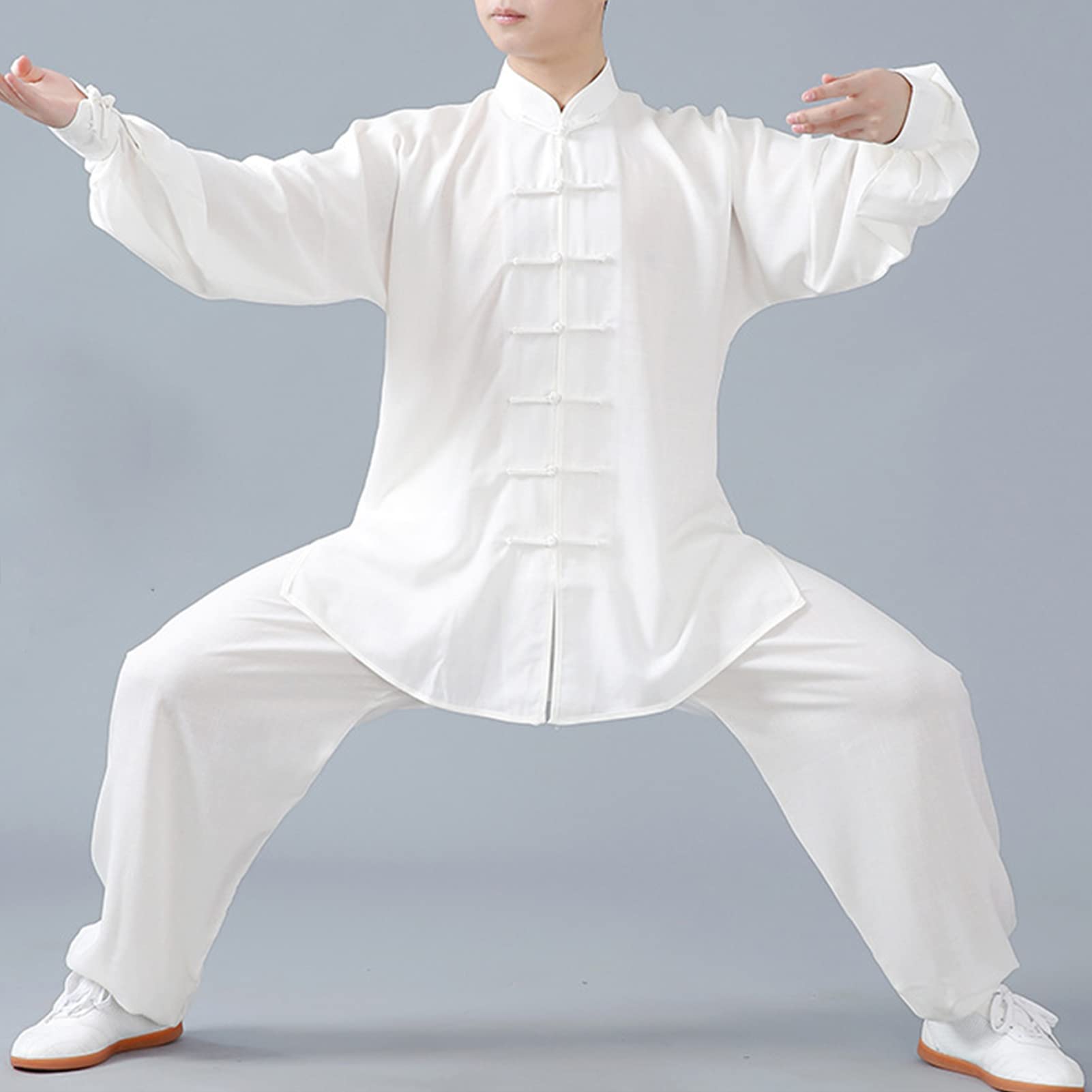 Tai Chi Uniforme Unisex Cotone E Lino Kung Fu Arti Marziali Abbigliamento Morbido Traspirante Meditazione Zen Wing Chun Abbigliamento Allenamento da Competizione