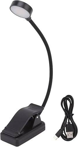 Miniatura 1 de plplaaoo Luz de lectura, luz de libro recargable USB, luz de libro para leer en la cama, lámpara de escritorio LED con clip para lectura, lámpara de