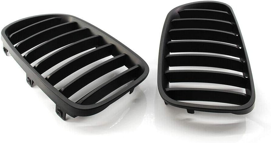 Ancher Matte Black Front Center Bumper Kidney Grille Grill Fit for BMW E83 X3 Facelift 2007-2010 ABS New
