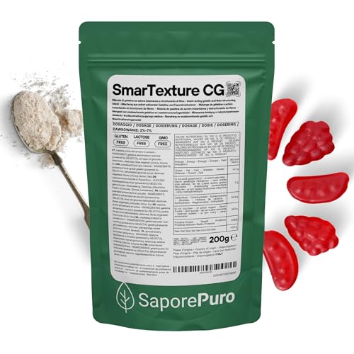 SaporePuro SmarTexture CG 200 g – Gelatina Alimentaria Instantánea en Polvo con Activación en Frío