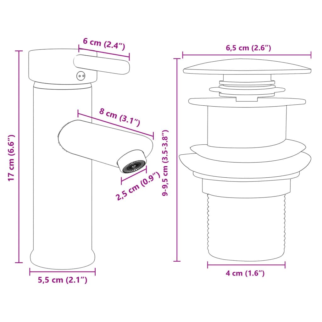 vidaXL Set Mobili da Bagno 2 pz in Ceramica e Legno Multistrato