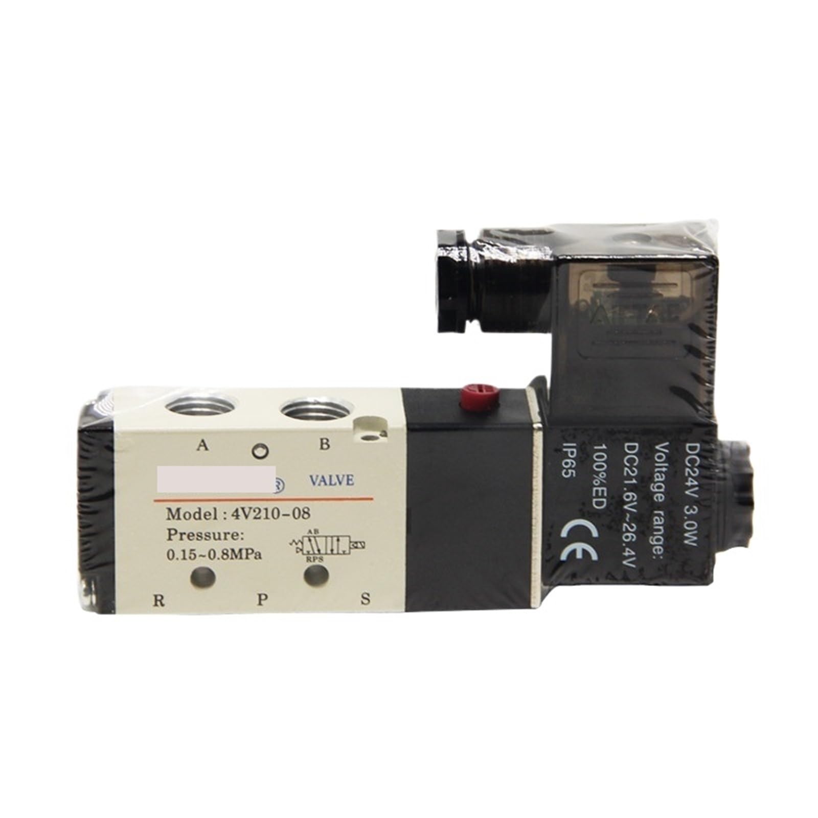Yjcebgped 4V210-08 1Pc Single Coil Solenoid Valve Control Valve 4V210-06/08C Dc12v Ac24v(,Ac 24V)