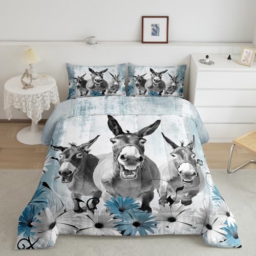 Erosebridal Donkey Full Comforter Set for Girls Boys