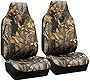 TLH Hunting Camouflage Automotive Car Seat Covers Front Set, Airbag Compatible Universal Fit High Back Seat Covers for Cars, Auto, Trucks, SUV, and Van