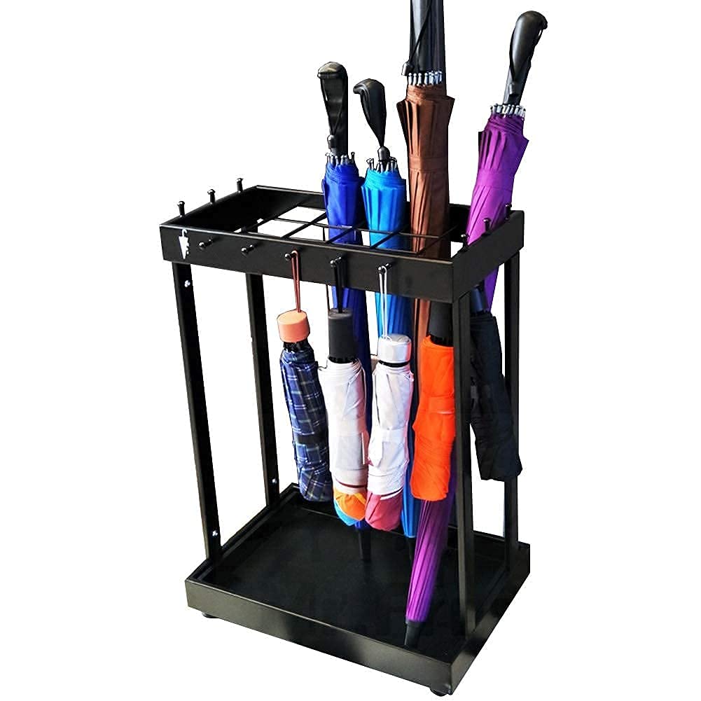 Porte-parapluie en métal grand modèle détachable pour maison et école