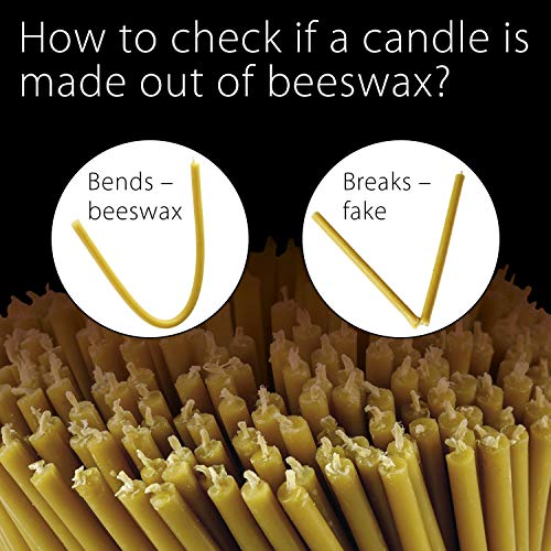 Danilovo Pure Beeswax Candles - No-Drip, Smoke-Less, Tall, Thin Taper Candles – Decorative Candles For Church Prayer, Decor Or Birthday Candles – Honey Scented Candles – 6.5”X0.22”(6 Colors, 300 Pcs) #TOP1