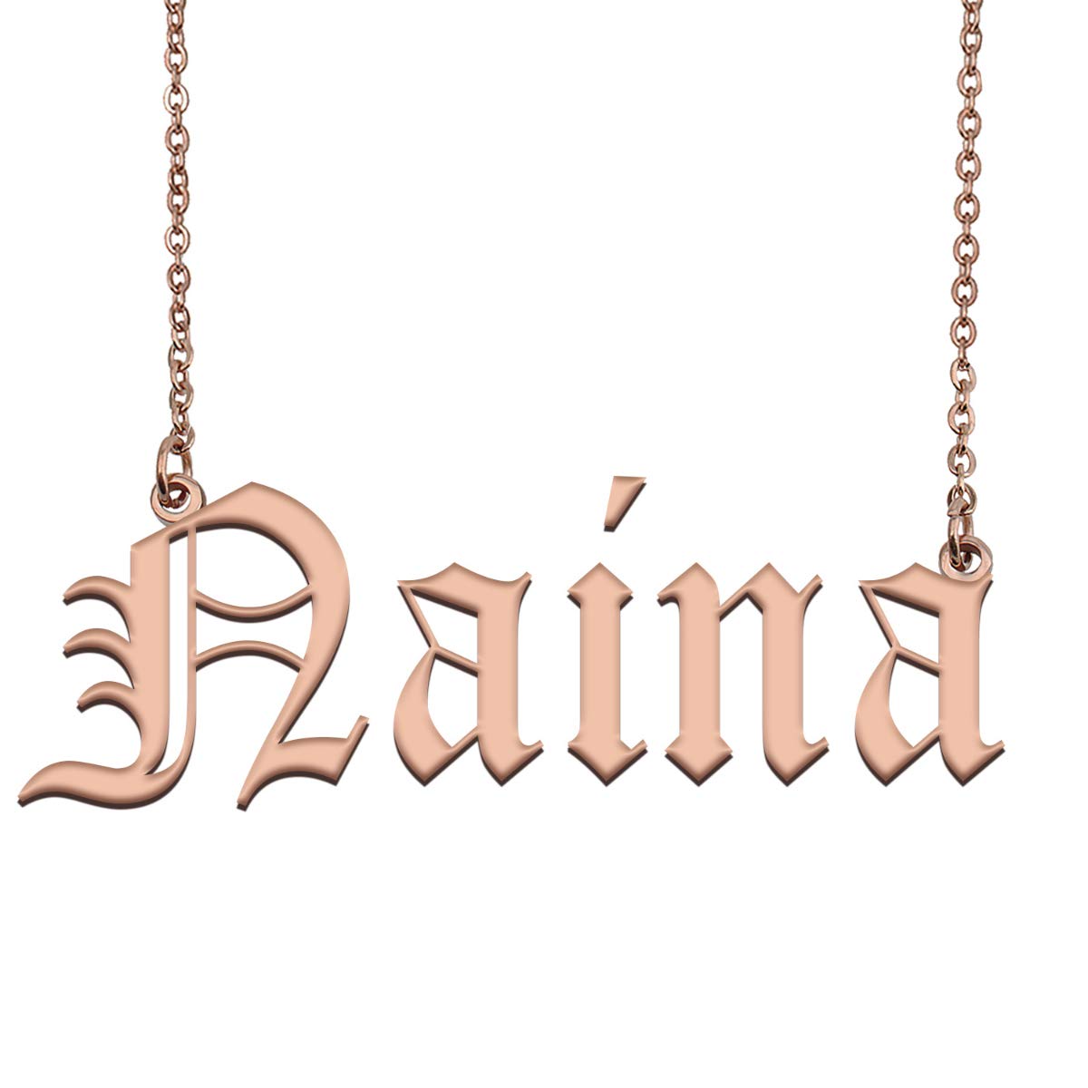 HUAN XUNPersonalized Custom Made Tiny Name Necklace for My Girl
