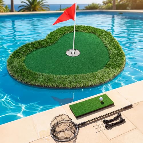 Tapis de golf flottant et vert d'entraînement pour piscine et lac