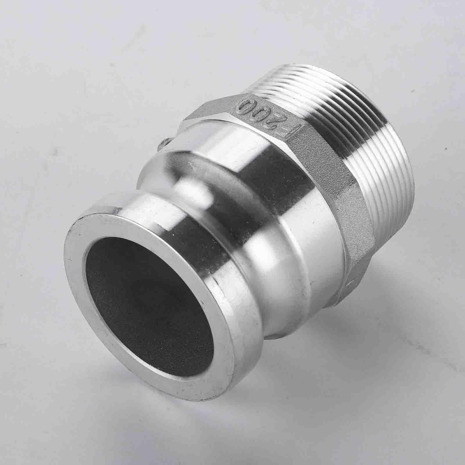 Acoplamientos de ranura de leva tipo F de 2 pulgadas, accesorios de manguera Camlock, acoplamientos de tubería (2 pulgadas-F200-2 piezas)