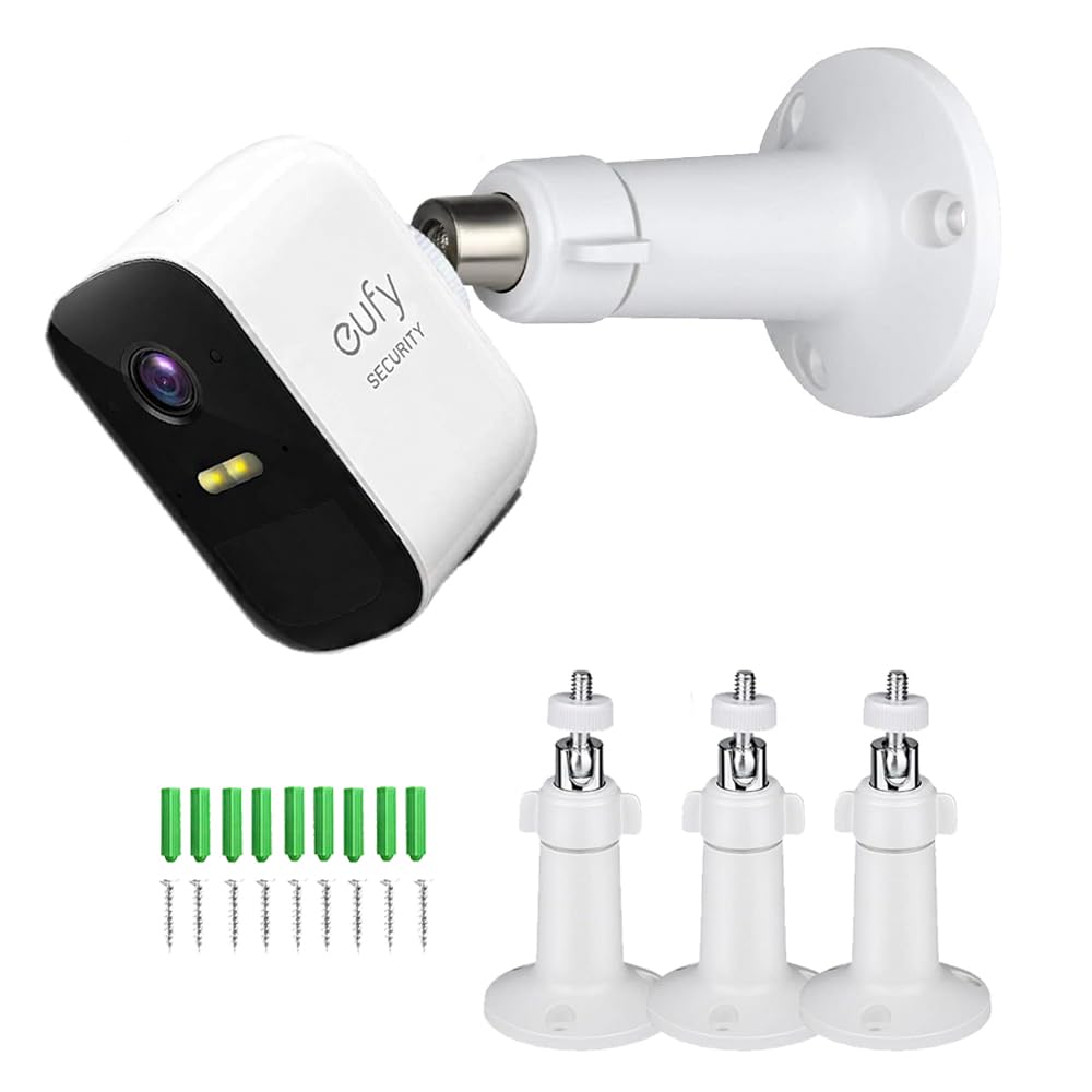 Eufy uchwyt na kamerę, uchwyt ścienny do EufyCam 2 Pro/2c Pro/2/2C/E, SoloCam S40, Ring Stick Up Cam, Arlo Pro 4, Arlo Ultra, regulowany 360 stopni uchwyt bezpieczeństwa do wewnątrz i na zewnątrz