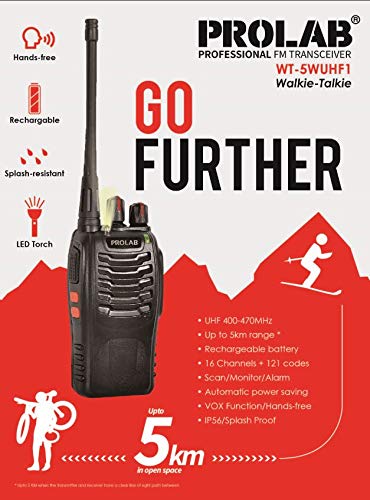 PROLABWT-5WUHF1 Telecom Apparatus for using in buildings, roofs and schools in 5km Open Space License Free TRA APPROVED (GO BEYOND)