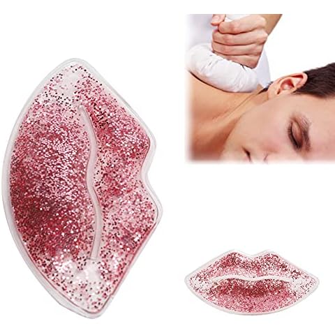 Gel Ice Pack for Lip, Reusable Gel Ice Packs Leakage‑Proof with High Compression Strengt for Both Hot and Cold Compress for Lip Protection Reduce Swelling Cover