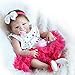 iCradle Reborn Baby Dolls 18 Pulgadas 45cm Muñecas Reborn Cuerpo Entero Silicona Realista Suave de Vinilo Lifelike Chica Bebé Reborn Niña Nacido Regalo de Juguete (White Headband)
