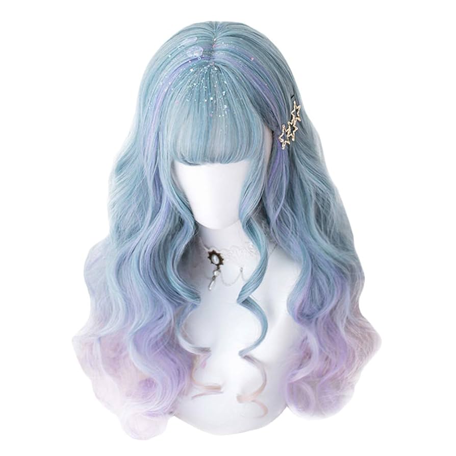 「multicolor」 かつら 自然 原宿 ロリータ 高品質 耐熱*}s Amazon.co.jp: ロリータウィッグ 原宿風 GAL系 耐熱ウィッグ