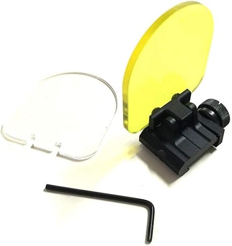 Miniatura 4 de Shentesel - Protector de lente con soporte de raíl de 0.787in, color blanco y amarillo
