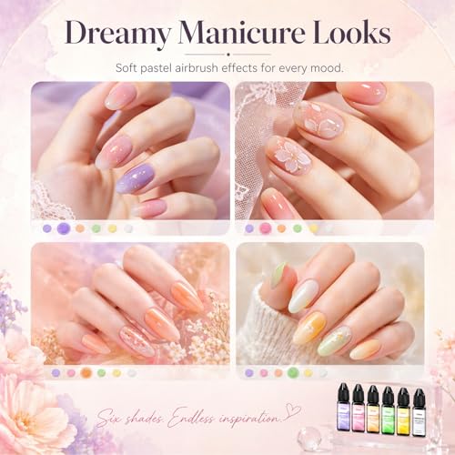 Esmalte de uñas gel Airbrush 6 colores vitalidad miniatura 7
