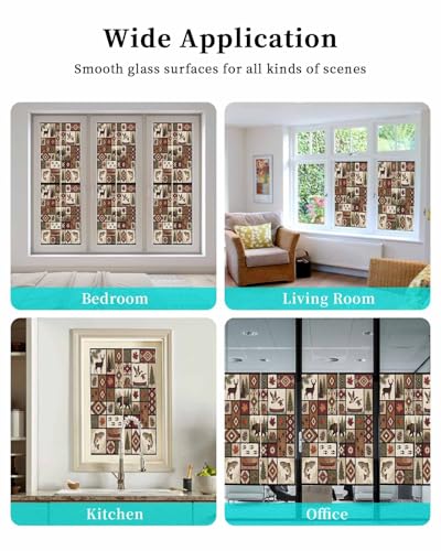 Película Decorativa para Ventanas 35.4×78.7 Brown miniatura 6