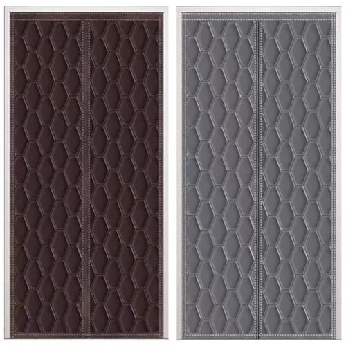 Rideau porte isolant thermique marron robuste pour optimiser votre isolation - 4