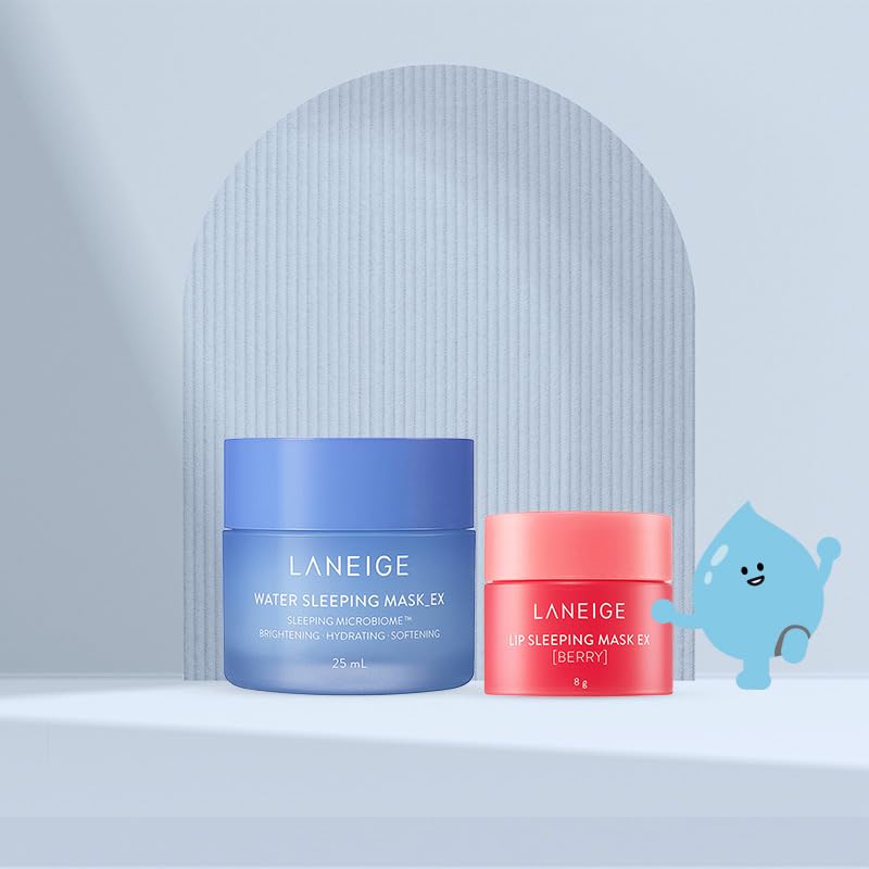 Image of LANEIGE LIP SLEEPING MASK EX [BERRY] 8g & LANEIGE WATER SLEEPING MASK EX 25mL
