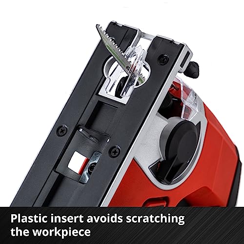 Einhell Power X-Change 18V Cordless Jigsaw With Angle Adjustment - Battery Powered Electric Saw To Cut Wood, Plastic and Metal - TE-JS 18/80 Li Jig-Saw Tool (Battery Not Included) 6 Einhell Power X-Change 18V Cordless Jigsaw With Angle Adjustment - Battery Powered Electric Saw To Cut Wood, Plastic and Metal - TE-JS 18/80 Li Jig-Saw Tool (Battery Not Included) - Image 6