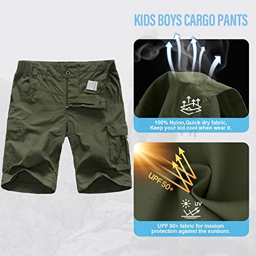 Boys Cargo Hiking Pants Kids Quick Dry Scout Pants3