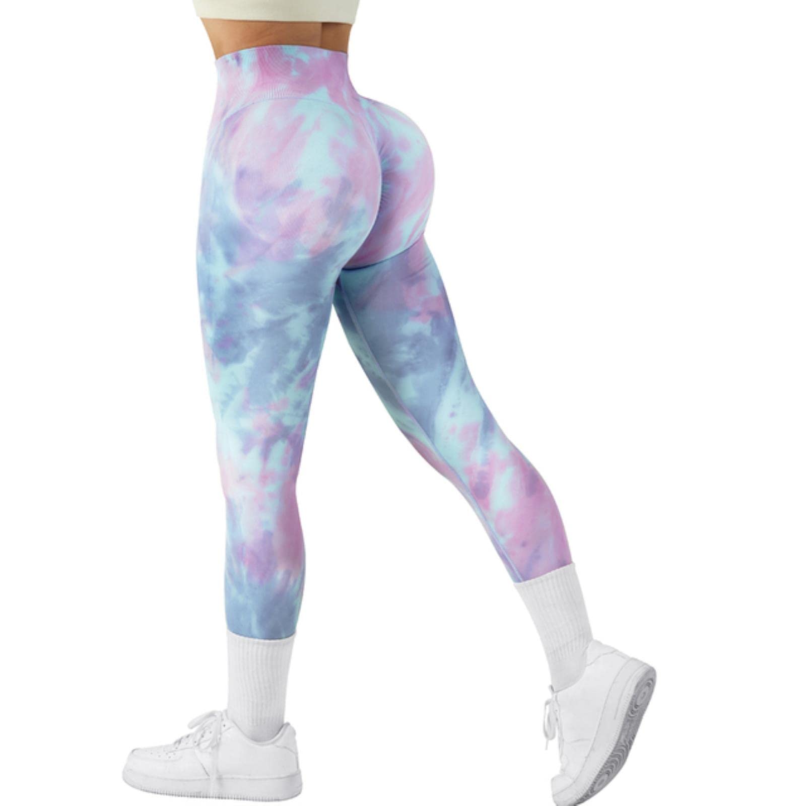HANFBIO Leggings Senza Cuciture A Vita Alta Donne Push Up Leggings Sport Donne Fitness Running Yoga Pantaloni Energia Leggings Elastici Per Il Fitness