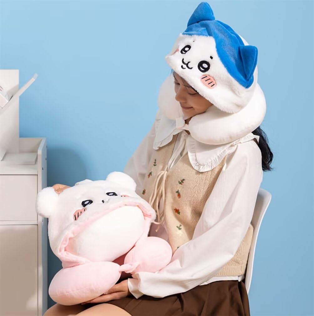 ハチワレネックピロー Amazon.co.jp: [Kvicicos]ちいかわ グッズ 携帯枕 ハチワレ