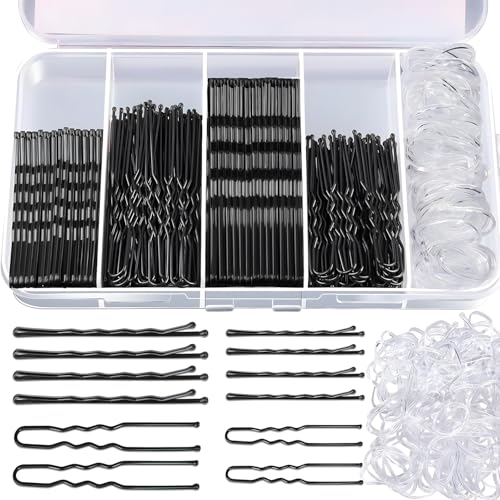 Epingle a Cheveux 500 Pièces Femme Pince Chignon U Epingle à Cheveux 2 pouce 2.36 pouce Barrette...