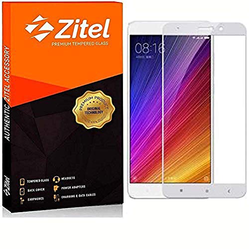 Image of Zitel Tempered Glass Screen Protector Compatible for Redmi Note 4 / 4X (White) Edge-to-Edge Full Screen Coverage With Installation Kit